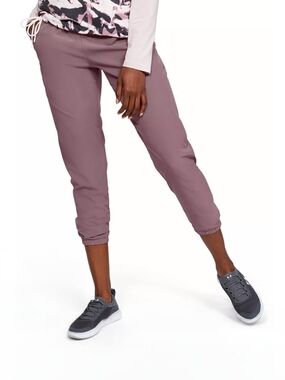UA Storm Fusion Pants - Gorpcore Athleisure Mauve Tapered Jogger - M